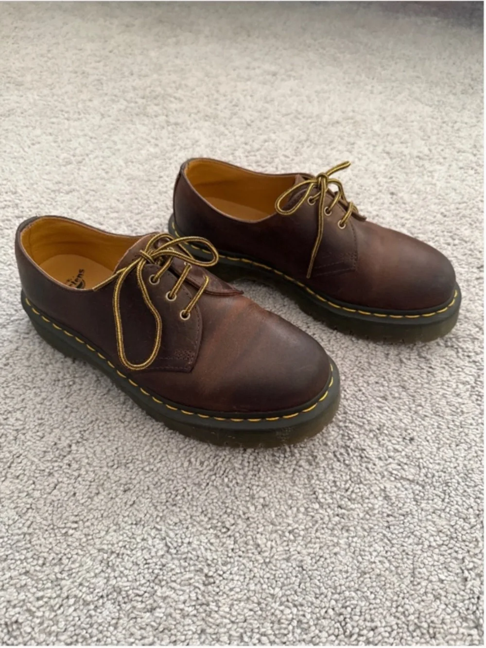 1461 Bex Crazy Horse Brown Leather Oxfords - Air Cushion Sole